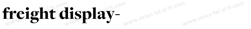 freight display字体转换